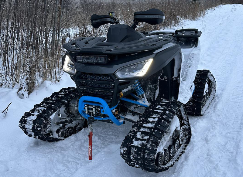 Fyrhjuling Segway Snarler 600 GS med bandsats stulen i Kramfors