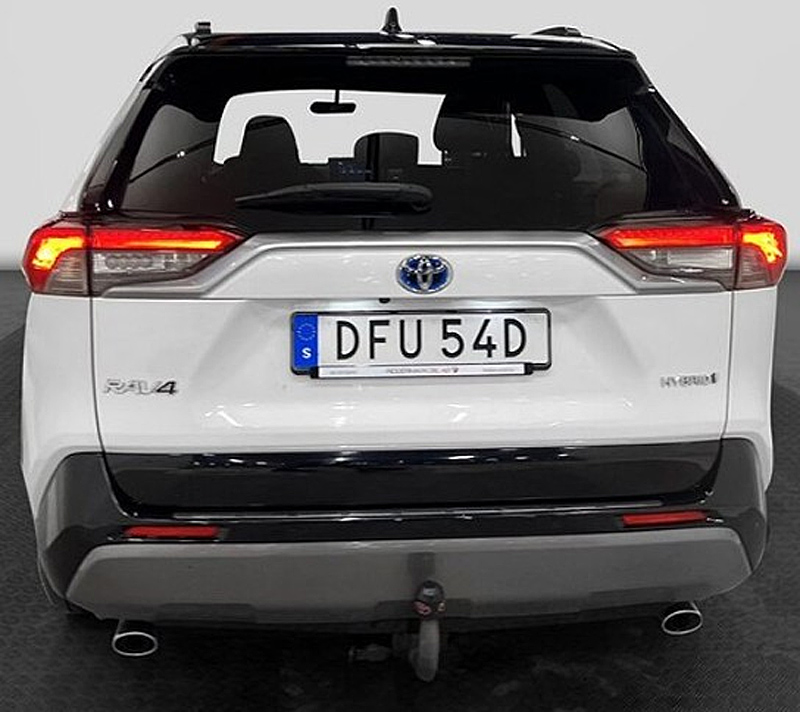 Vit Toyota RAV4 Hybrid AWD "Style" stulen i Vallentuna