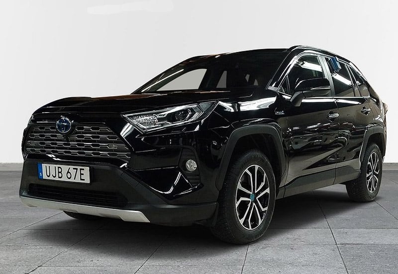 Svart Toyota RAV4 Hybrid AWD Executive stulen i Spånga Stockholm