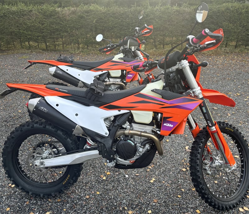 Två KTM 250 EXC-F stulna strax norr om Sorunda mellan Stockholm och Nynäshamn