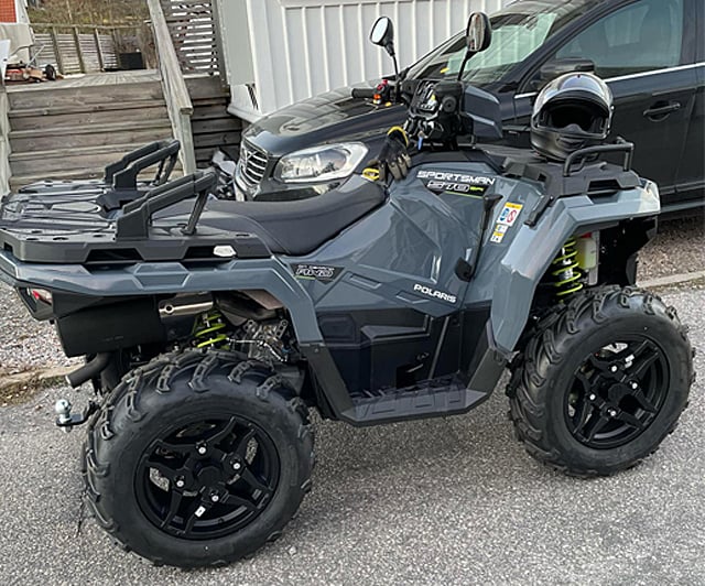 Grå Polaris Sportsman 570 EPS stulen i Skärhamn på Tjörn