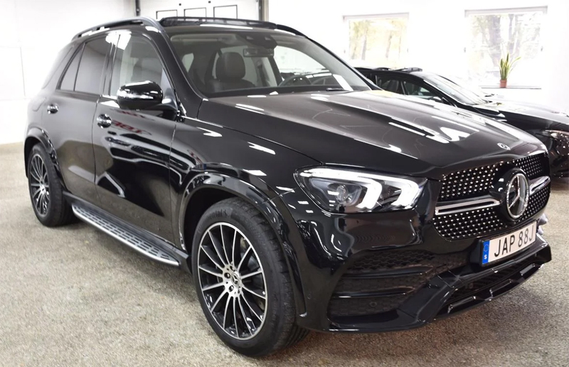 Svart Mercedes Benz GLE 350 DE 4-Matic stulen i Vällingby, Stockholm