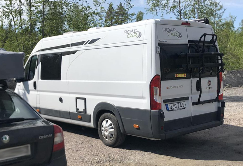 Husbil "Plåtis" Fiat Roadcar 640 stulen i Arlanda stad norr om Stockholm