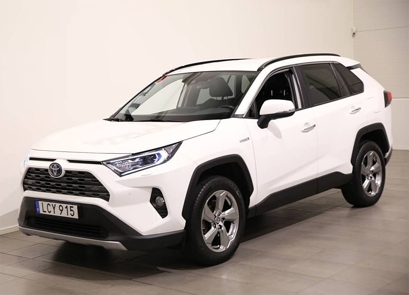 Vit Toyota RAV4 Hybrid AWD Executive stulen i Farsta, Stockholm