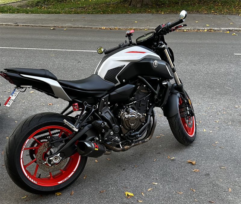 Yamaha MT-07 stulen i Farsta, Stockholm