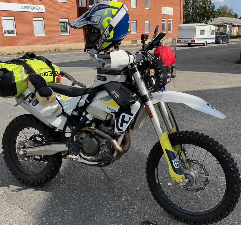 Husqvarna FE 450 stulen i Stockholm