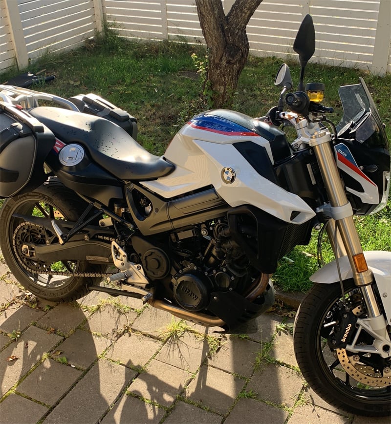 BMW F 800 R stulen i Viksjö Järfälla nordväst om Stockholm