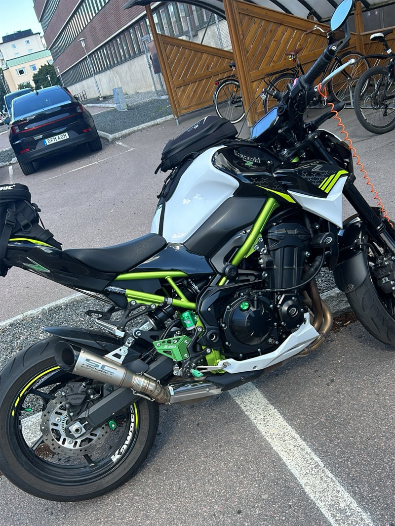 Kawasaki Z900 stulen i Västerås