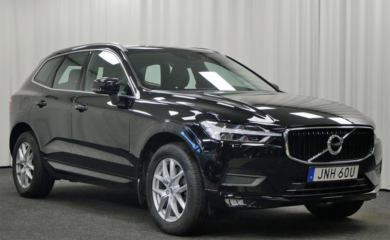 Svart Volvo XC60 D4 AWD stulen i Helsingborg