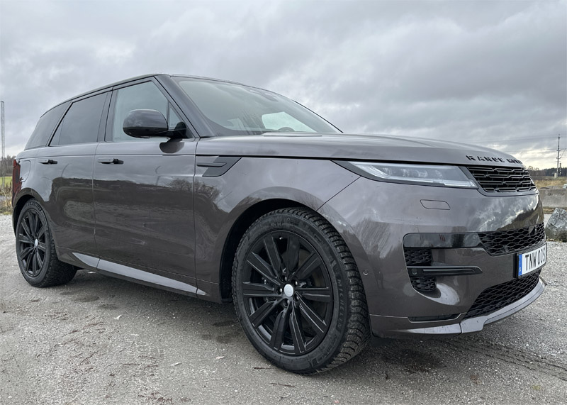 Grå metallic Land Rover Range Rover Sport P440e stulen i Kungsängen nordväst om Stockholm