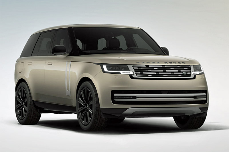 Guldfärgad metallic "Batumi Gold" Land Rover Range Rover stulen i Färentuna utanför Stockholm