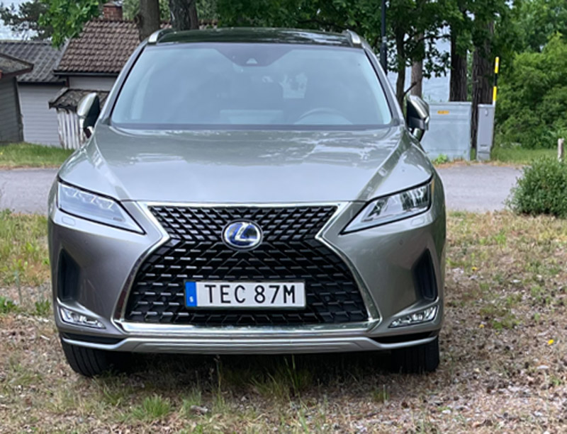 Ljusgrå metallic Lexus RX 450H AWD stulen i Hägersten, Stockholm