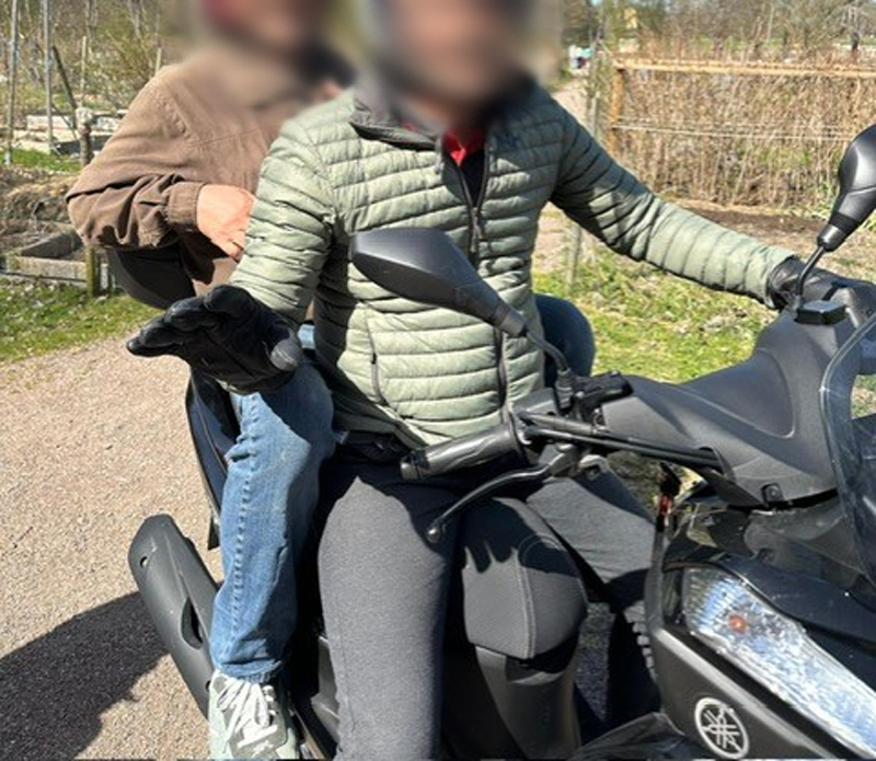 Trehjulig motorcykel Yamaha Tricity stulen i Uppsala
