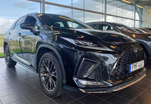 Svart Lexus RX 450H AWD F-Sport stulen i Lund