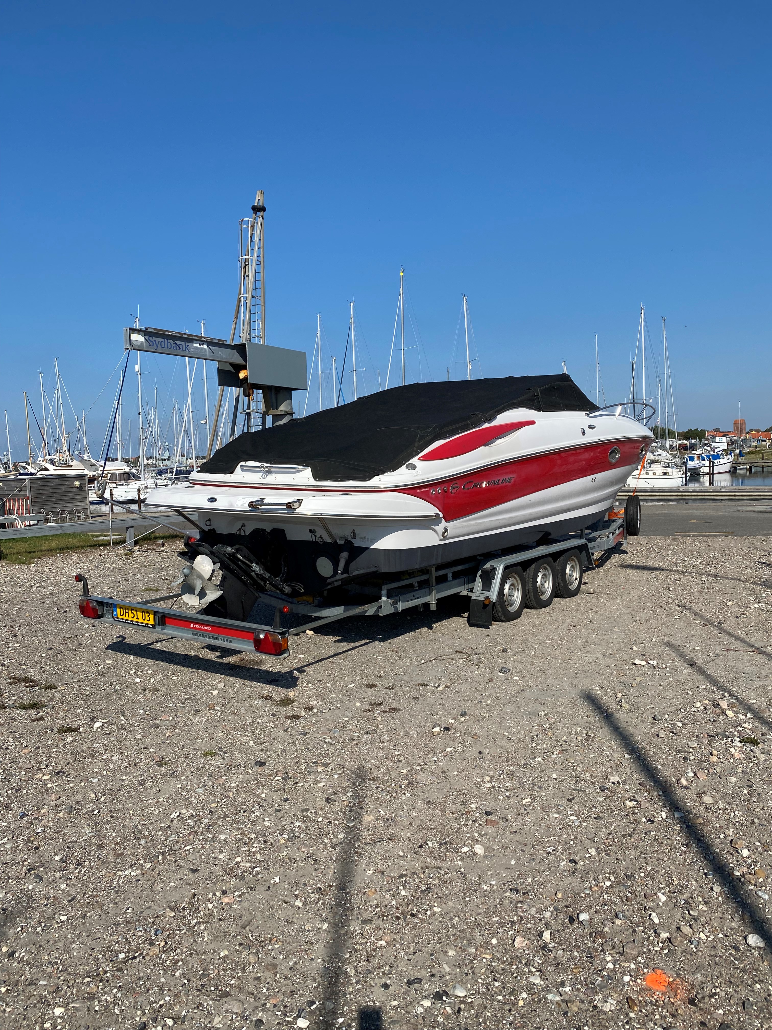 CrownLine 275 CCR stulen i Gilleleje, Danmark