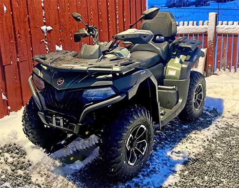 Grön fyrhjuling CF Moto CForce 625 Touring stulen i Husby Långhundra, Knivsta